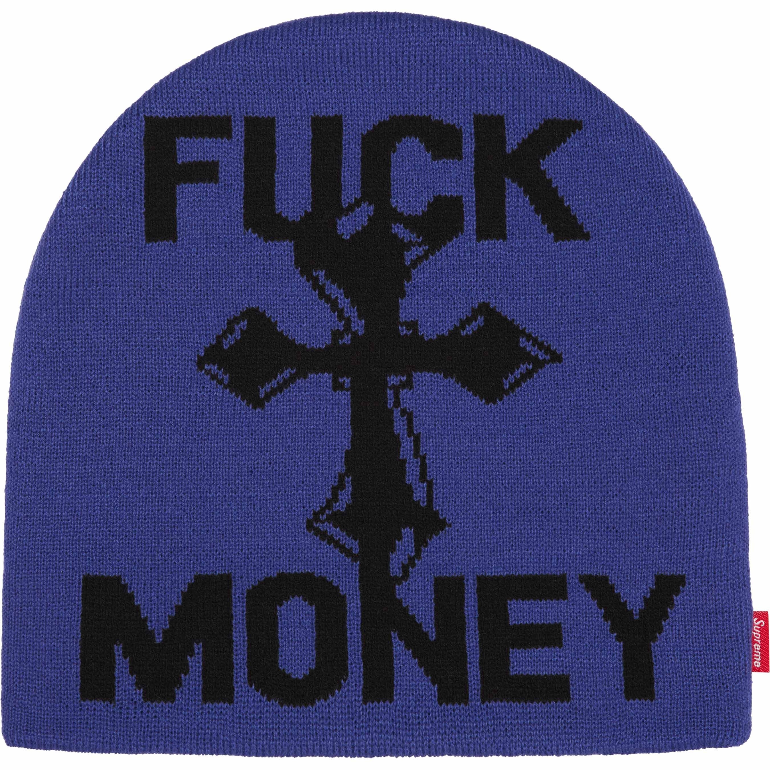 Fuck Money Beanie view 4